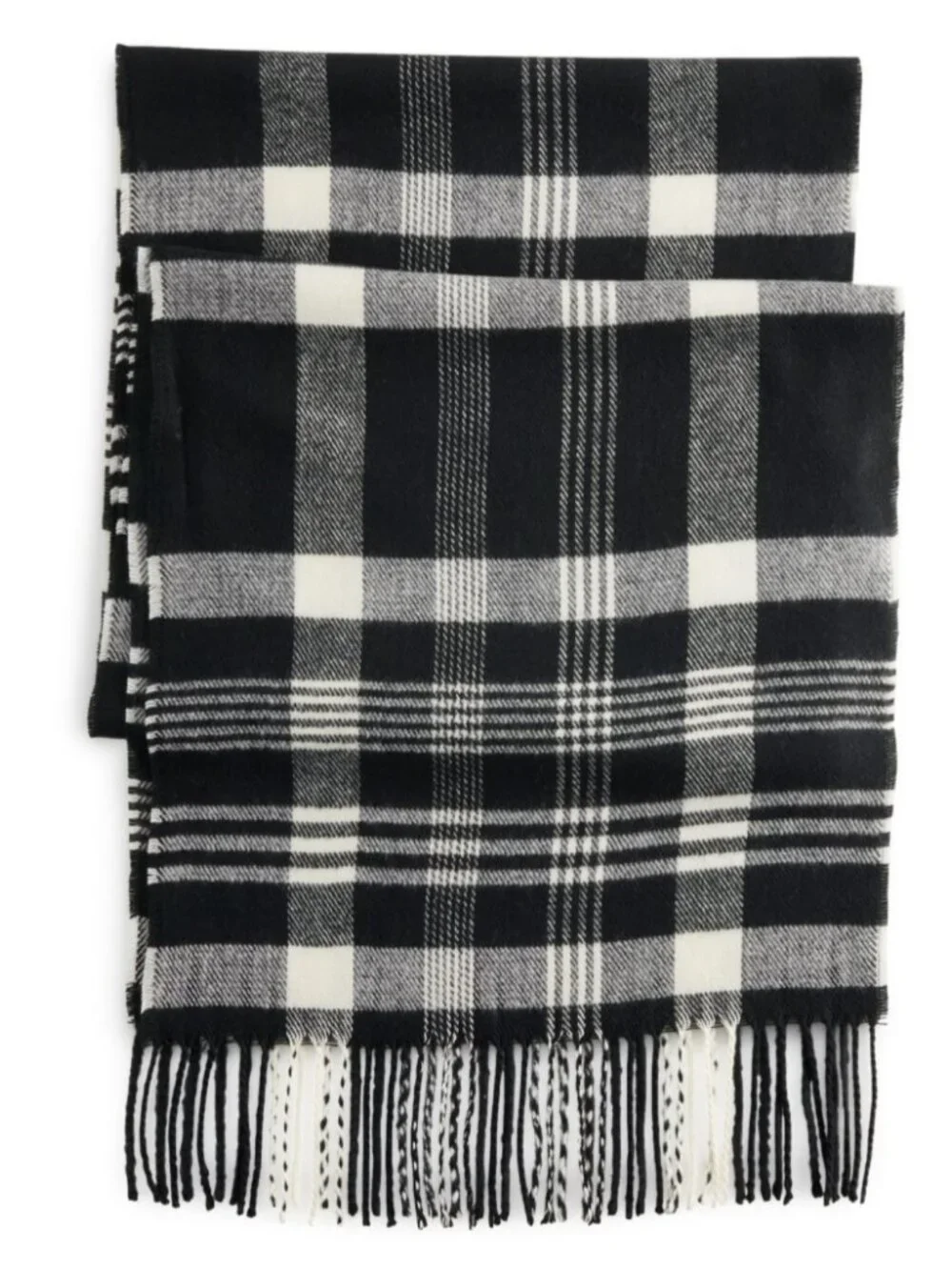 Women's Softer than Cashmere Black Plaid Scarf  NWT